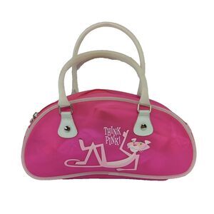 Pink Panther Handbag Think Pink 40th Anniversary Purse Semi Clear Hot Pink Vinyl